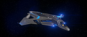 Das Raumschiff Sabre Raven des Herstellers Aegis Dynamics