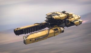 Die Drake Interplanetary Vulture im Flug
