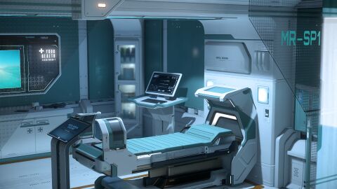 Ein Behandlungszimmer in einer Klinik auf einer Raumstation (1).jpg