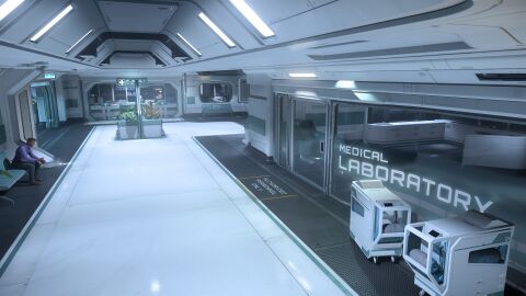 Eingangsbereich zum Labor einer Klinik auf einer Raumstation.jpg