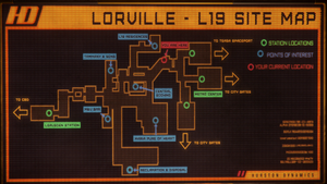 Lorville Stadtkarte