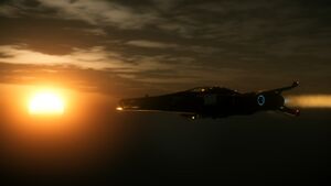 Musashi Industrial & Starflight Concern Razor EX Flug durch Atmosphäre