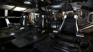 Cockpit der Roberts Space Industries Constellation Andromeda (de)