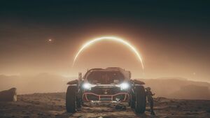 RSI Ursa Rover vor einer Sonnenfinsternis (de)